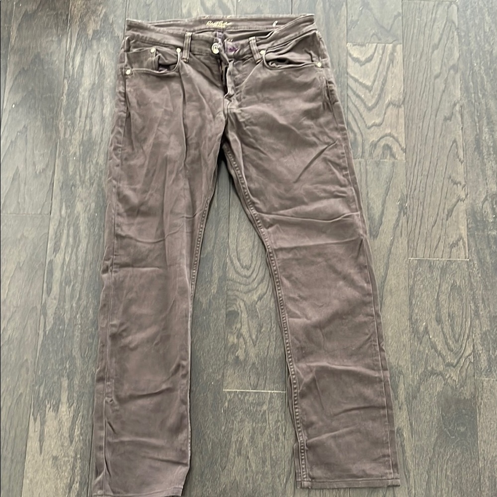 Men’s Brown Straight-Leg Pants